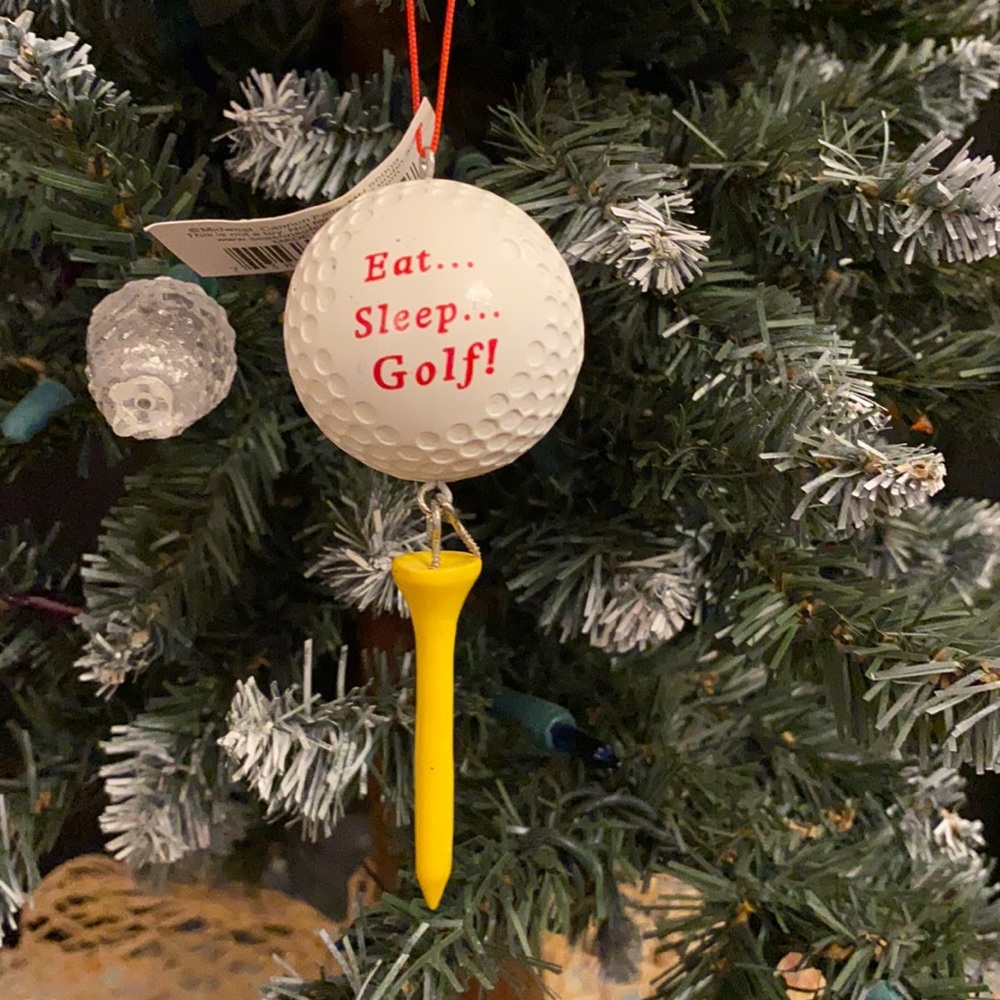 Golfing ornament.